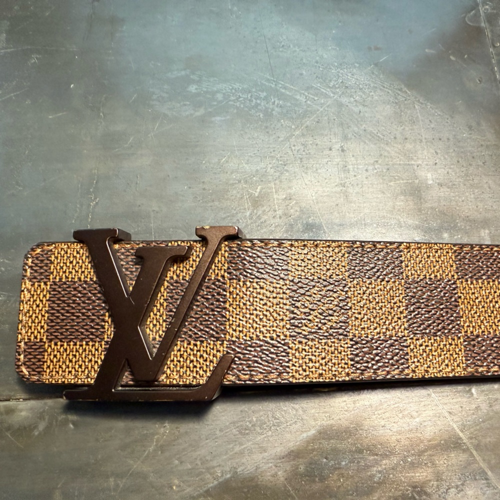 Louis Vuitton Checked Belt